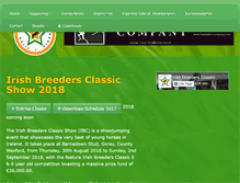 Tablet Screenshot of irishbreedersclassic.com